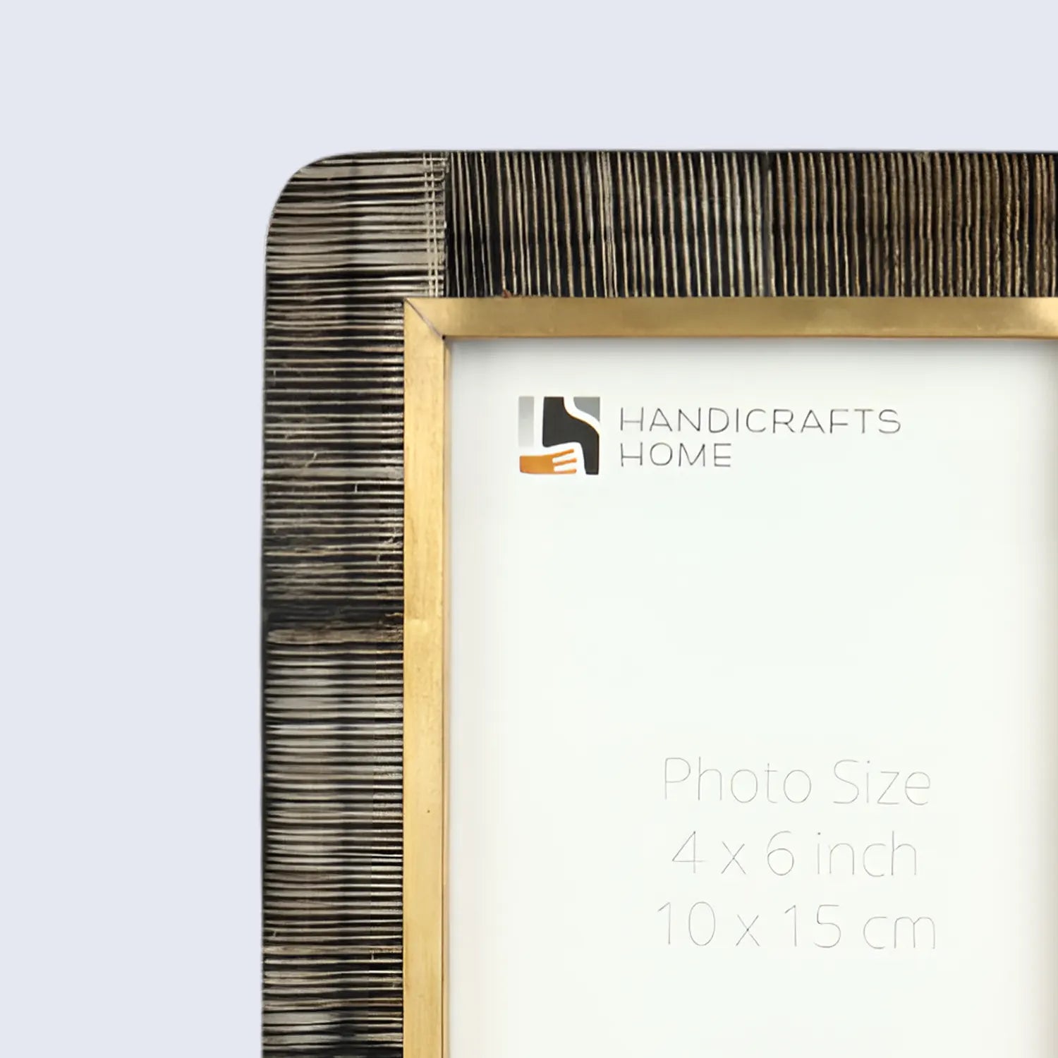 Picture Frame Shagrin Collection Horn Inlay & Brass Brown – 2 Sizes