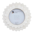 Baby Round Picture Frame Scalloped Radiance Collection - 4" x 4"
