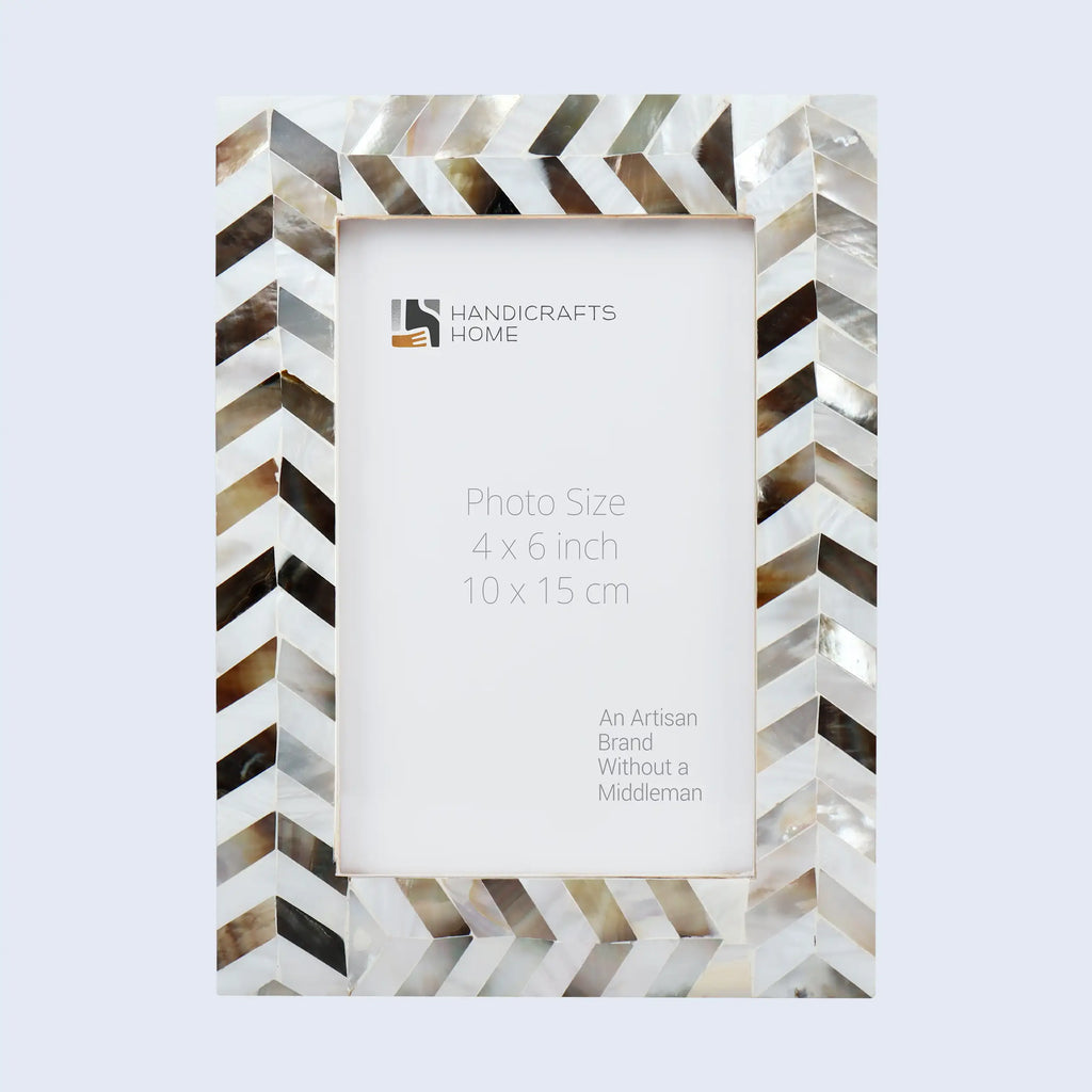 Picture Frames Pearlescent Chase Collection Mother of Pearl White 3 Sizes