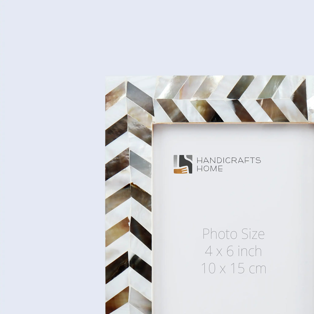 Picture Frames Pearlescent Chase Collection Mother of Pearl White 3 Sizes