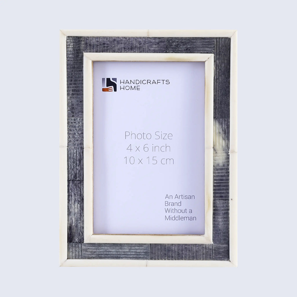 Picture Frames Sea Siren Raidne Collection Bone Inlay Grey White 4x6 5x7"