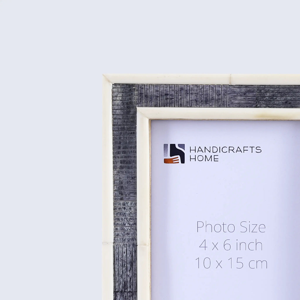 Picture Frames Sea Siren Raidne Collection Bone Inlay Grey White 4x6 5x7"