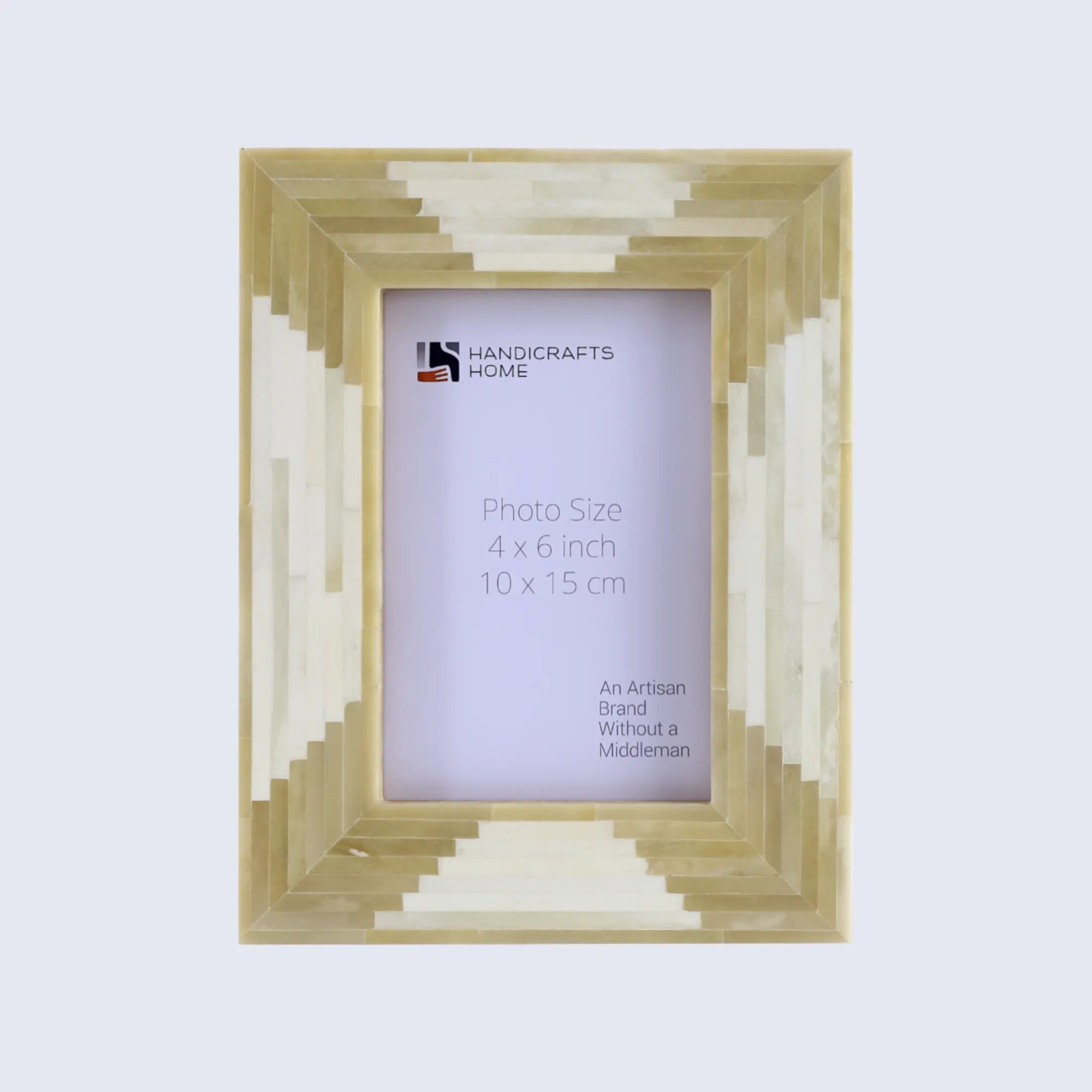 Picture Frame Apache Harvest Collection Bone Inlay White – 4x6, 5x7 & 8x10"