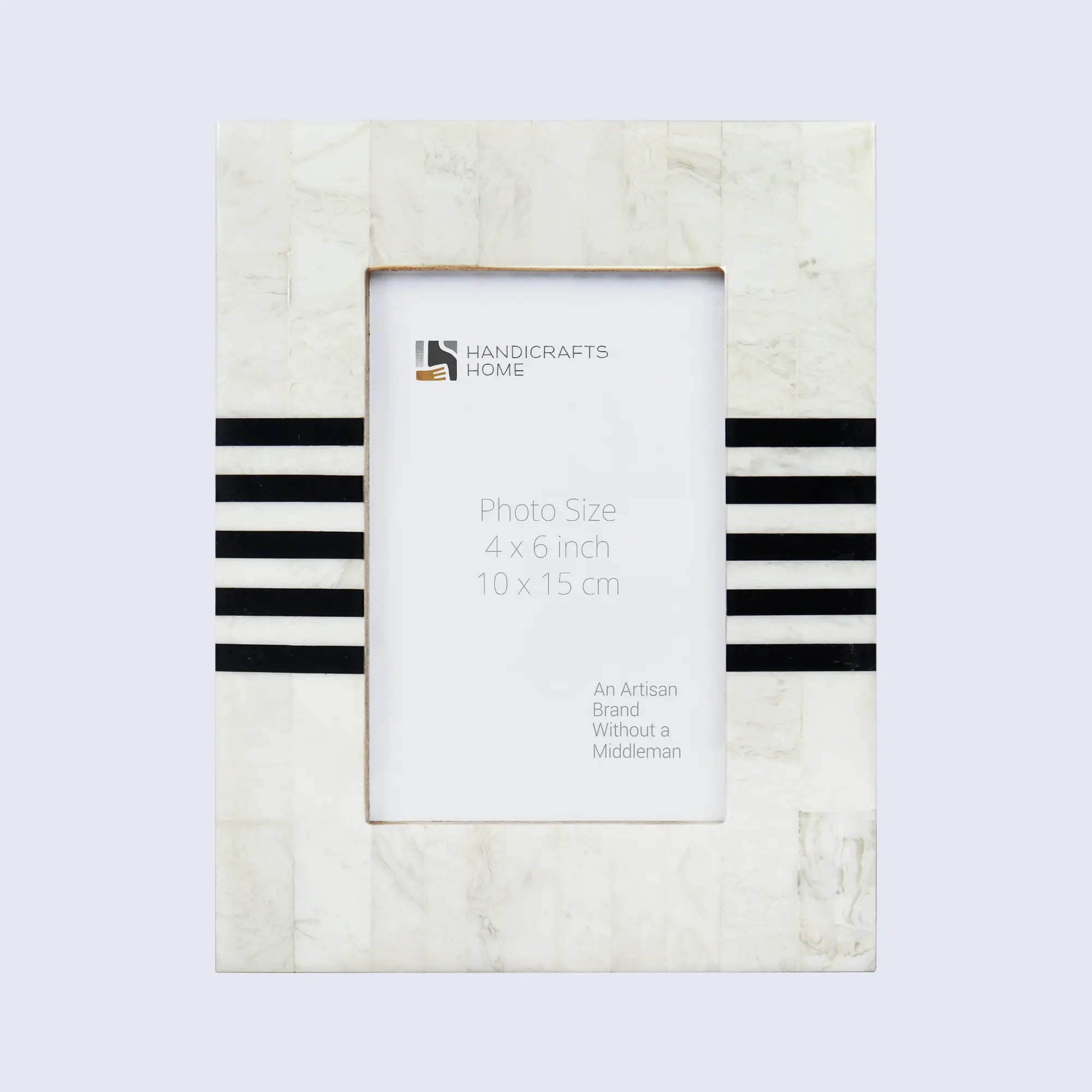 Contour Lado Black & White Inlay Picture Frame