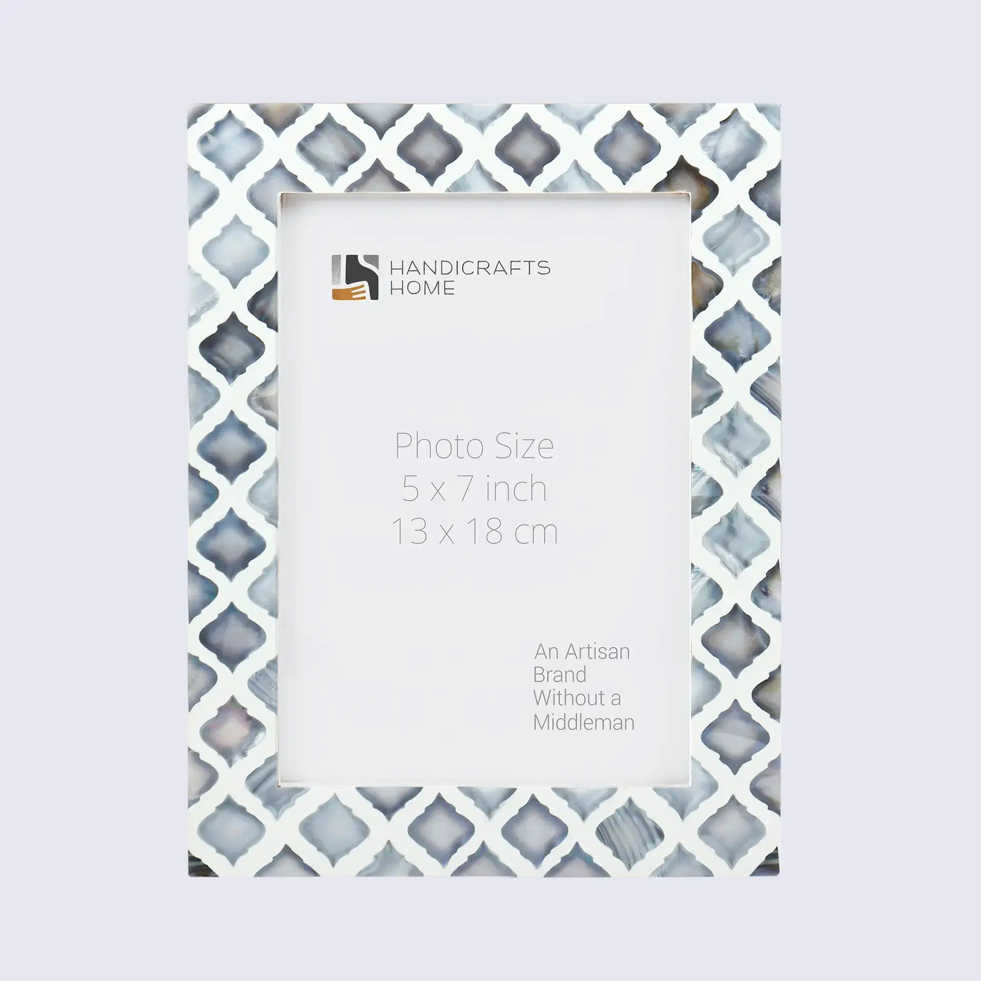 Picture Frames Moor Sky Collection Mother of Pearl Resin Inlay Blue White 3 Sizes