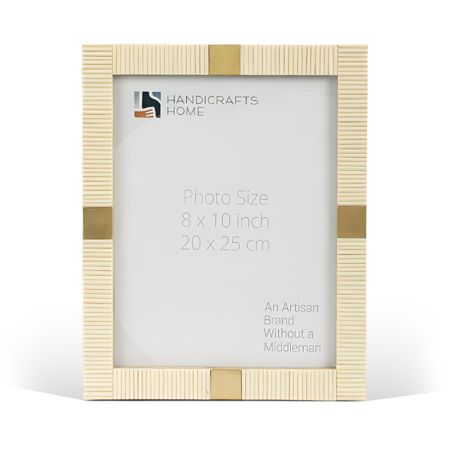 Art Deco Bone & Brass Inlay Picture Frame 4x6 5x7 8x10