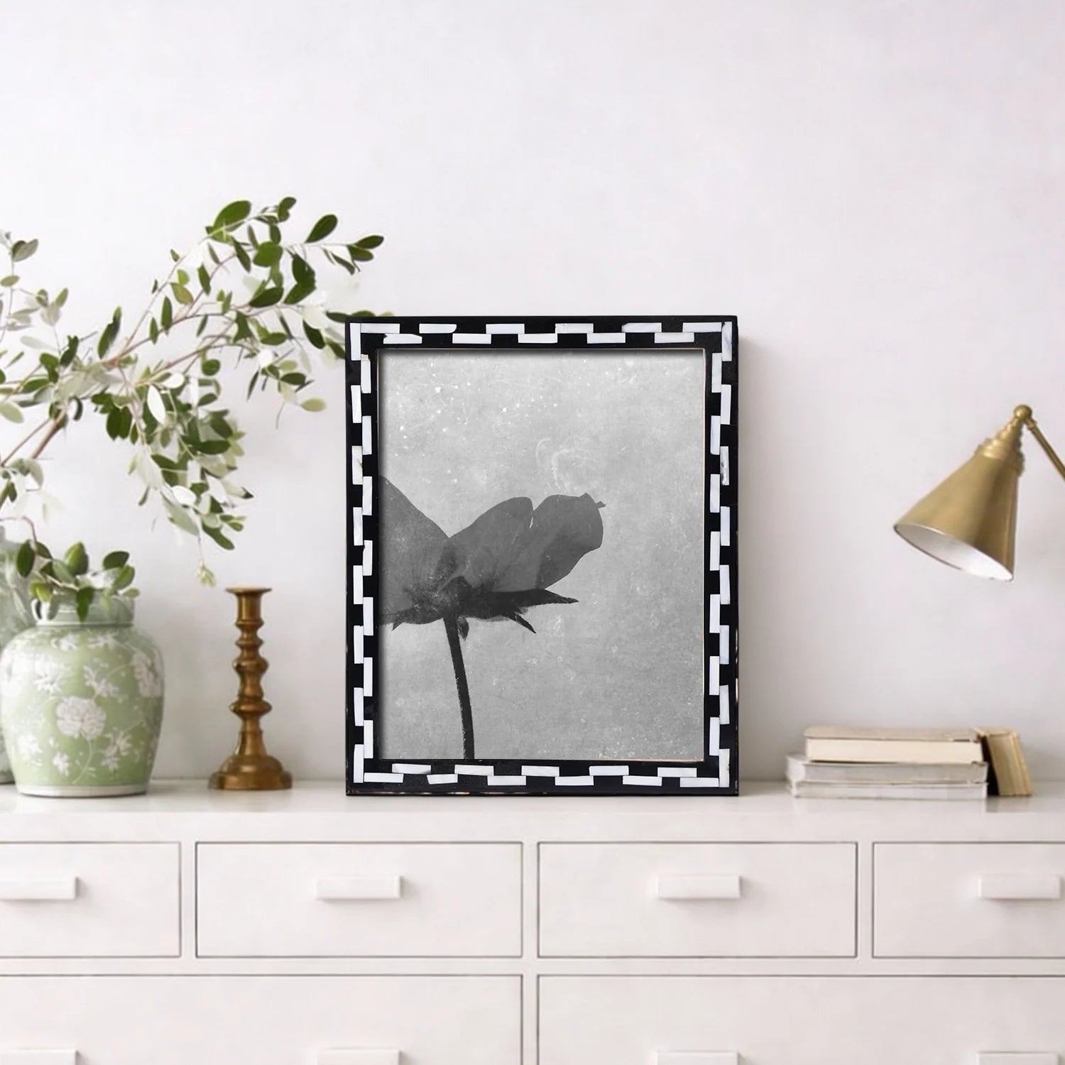 Picture Frames Pearlescent Tiptoe Collection Mother of Pearl & Resin Inlay, 3 Sizes