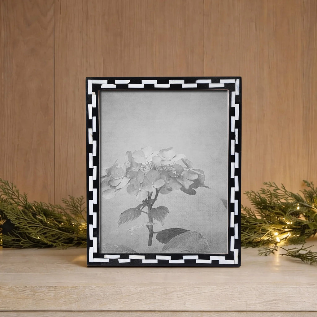 Picture Frames Pearlescent Tiptoe Collection Mother of Pearl & Resin Inlay, 3 Sizes