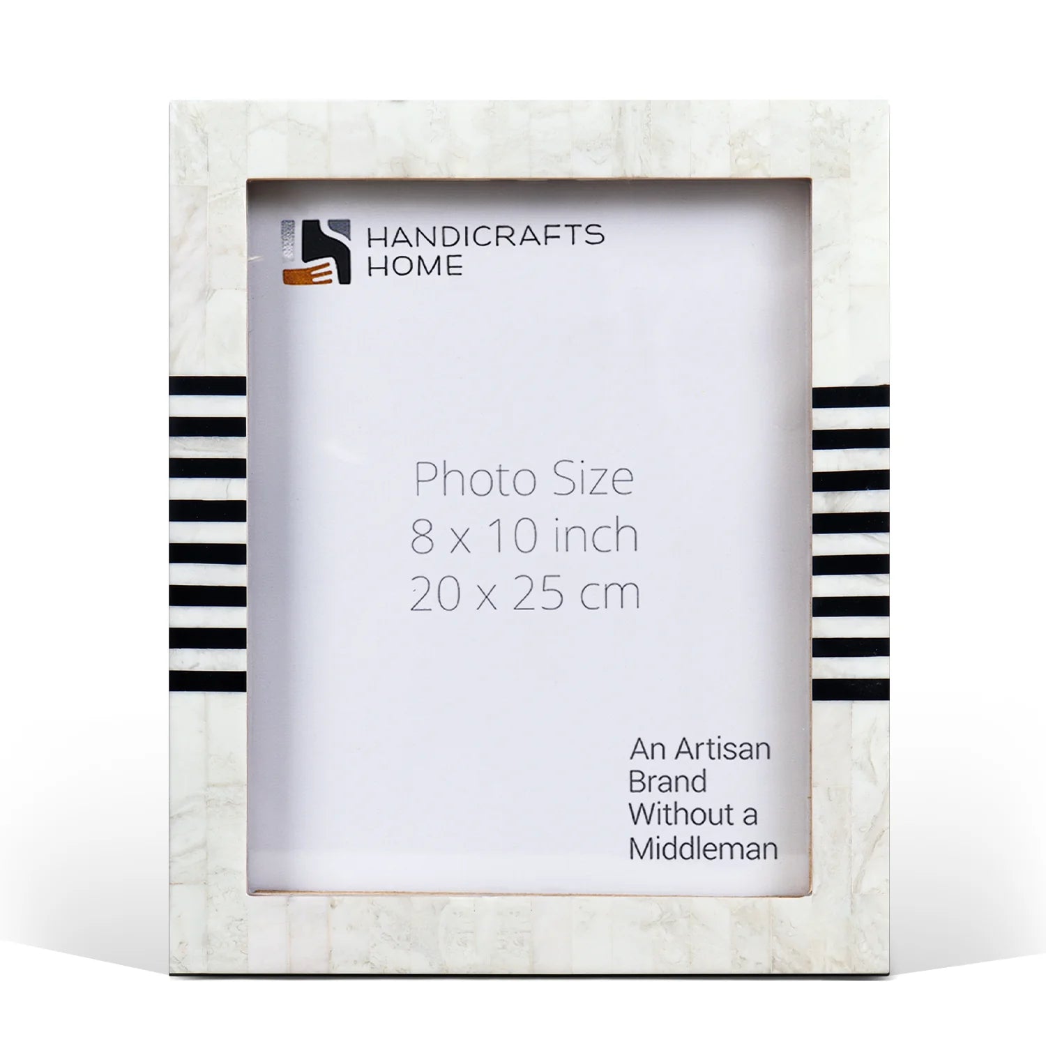 Contour Lado Modern Black & White Resin Inlay Picture Frames