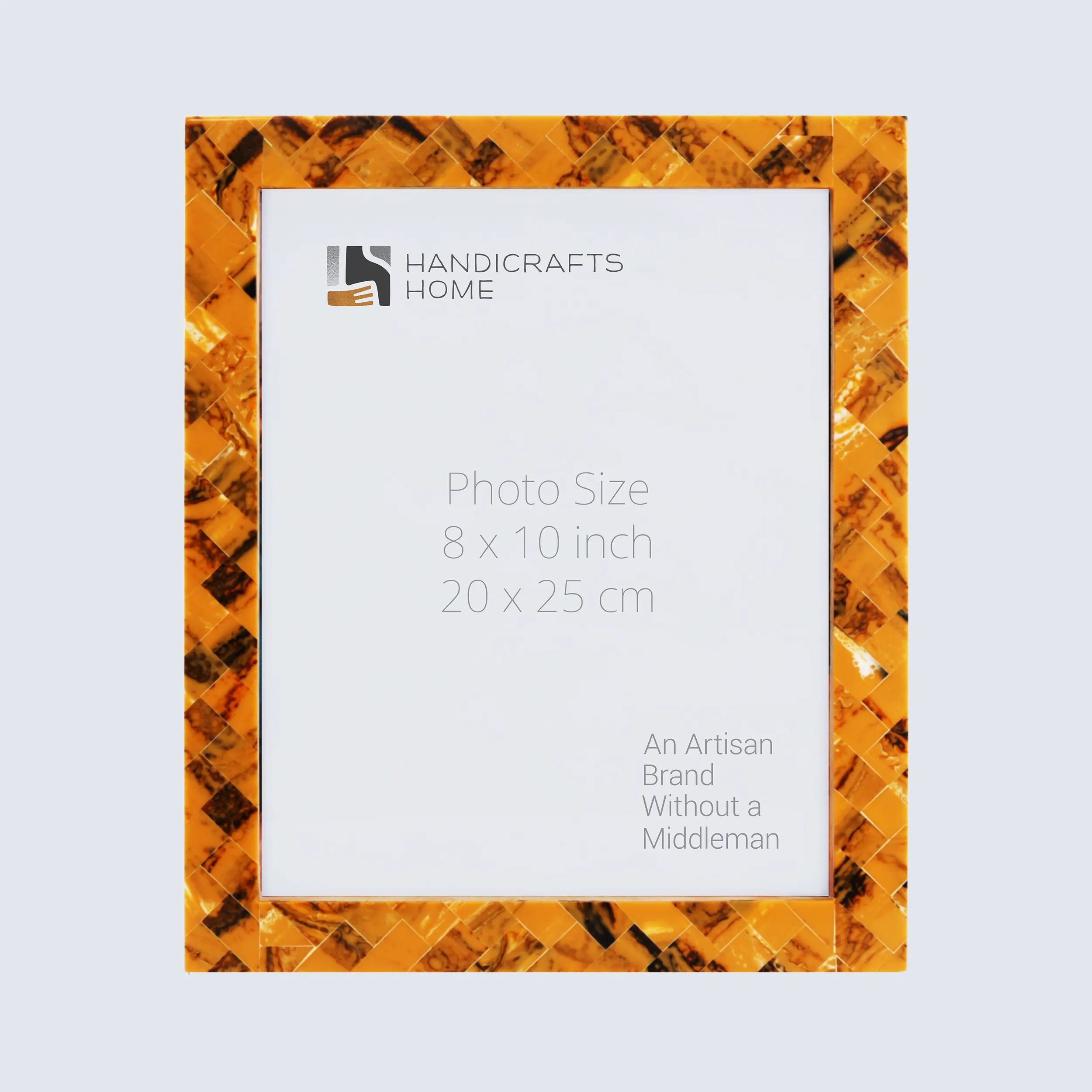 Picture Frames Pearlescent Honey Collection Resin Inlay Yellow Black 3 Sizes