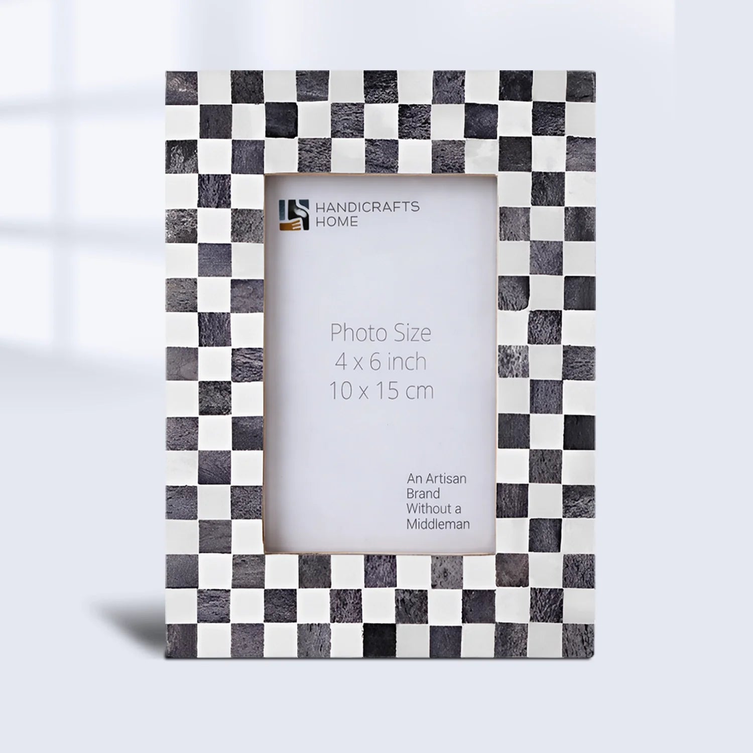 Grey Checkered Bone Inlay Frame