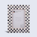 Grey Checkered Bone Inlay Frame