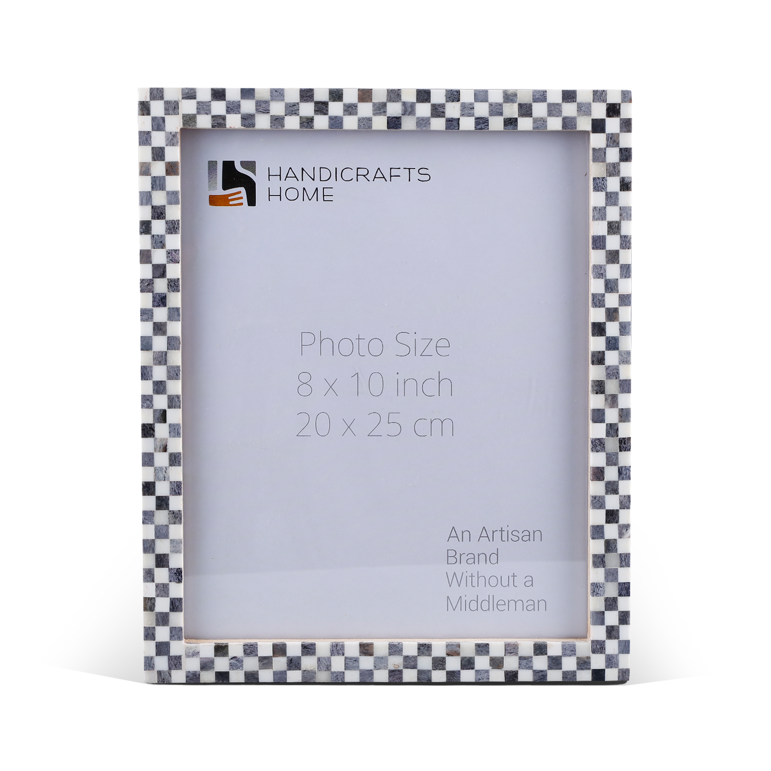 Checkered Bone Inlay Picture Frame 4x6 5x7 8x10 Home Decor