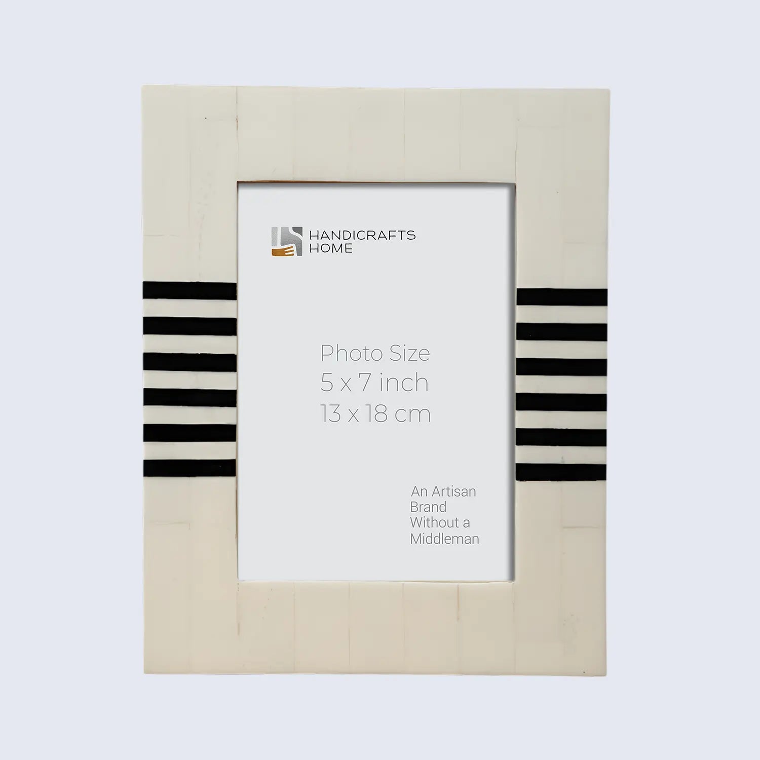 Contour Lado Black & White Inlay Picture Frame