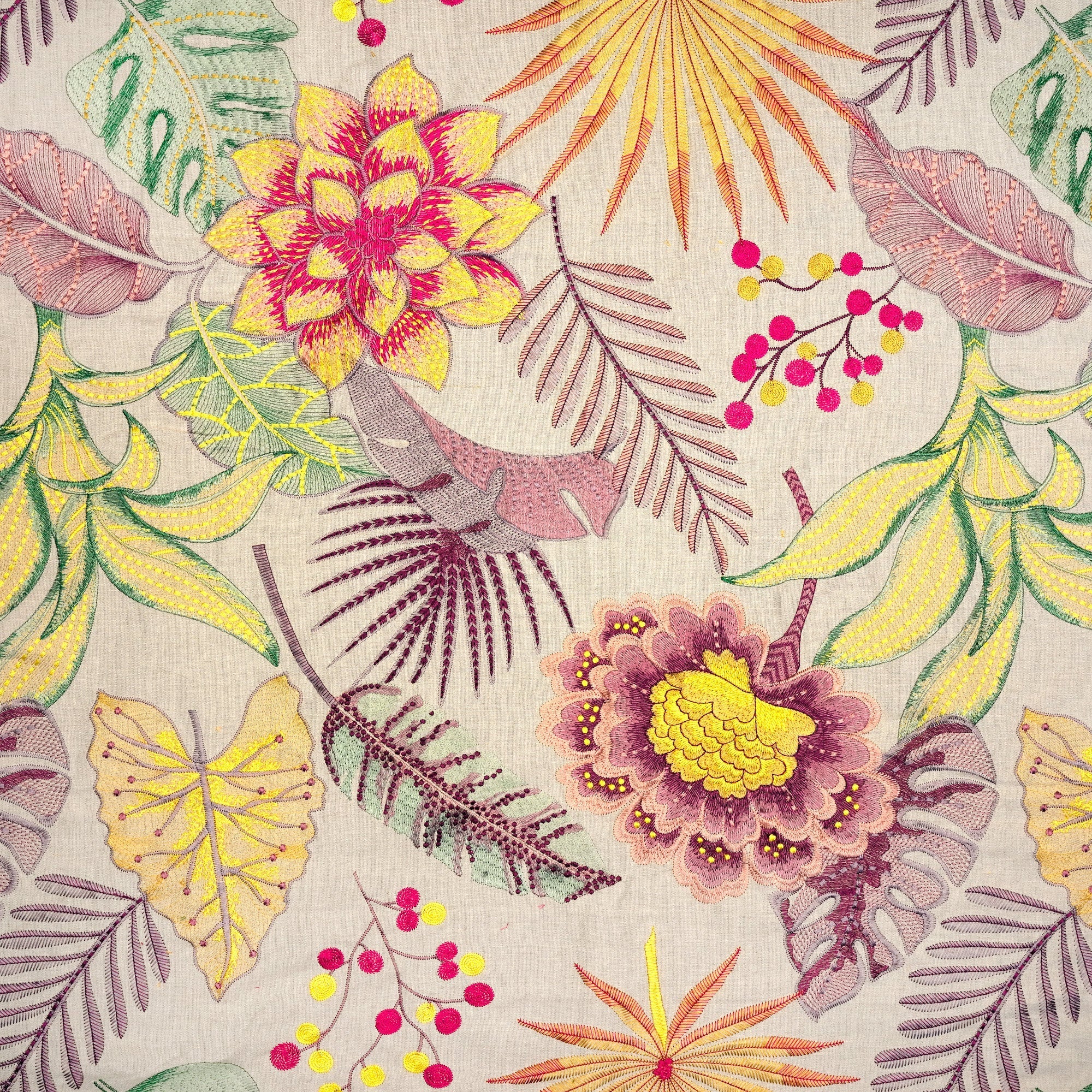 Pera Crewel Embroidery Fabric