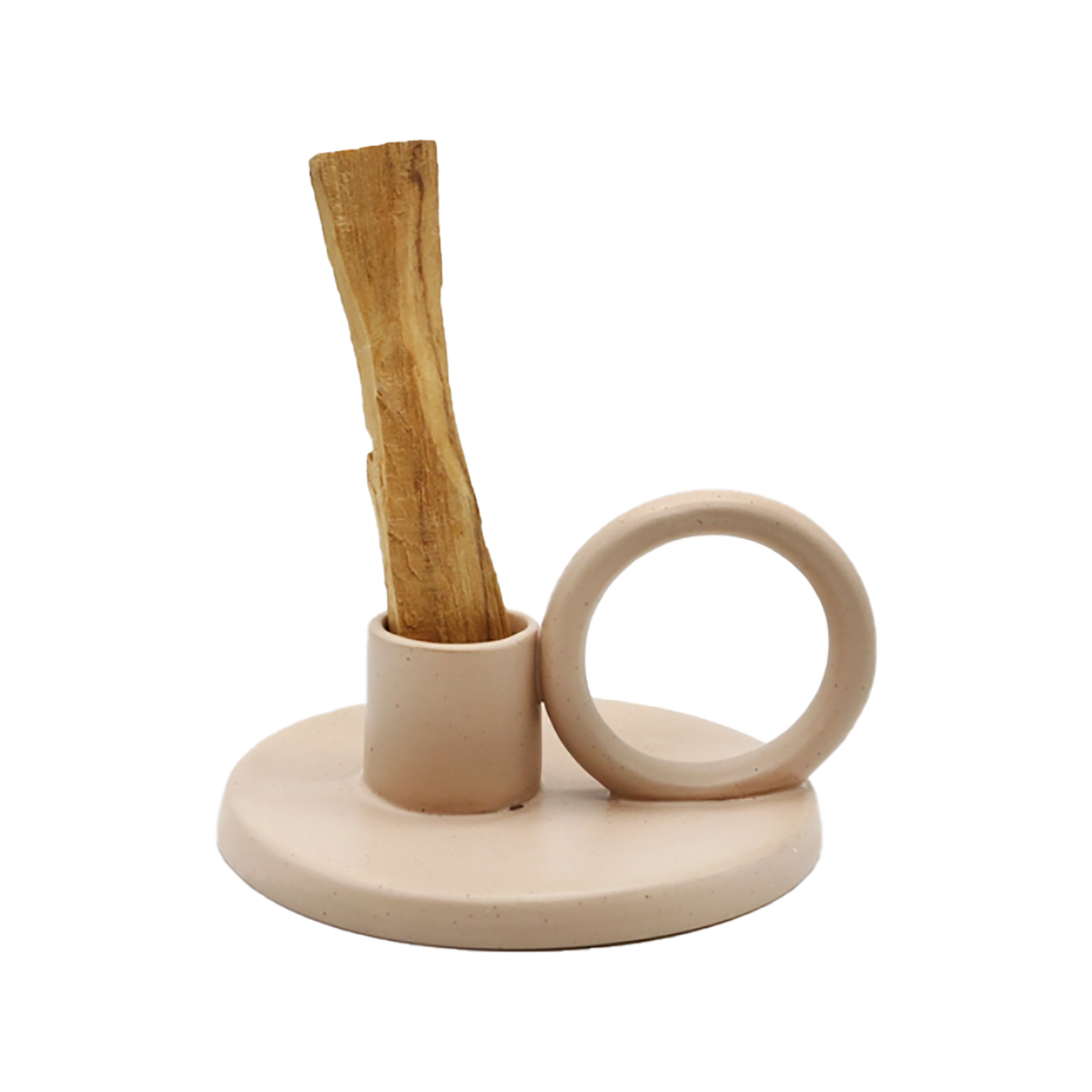 Pilar Ceramic Palo Santo & Candle Holder