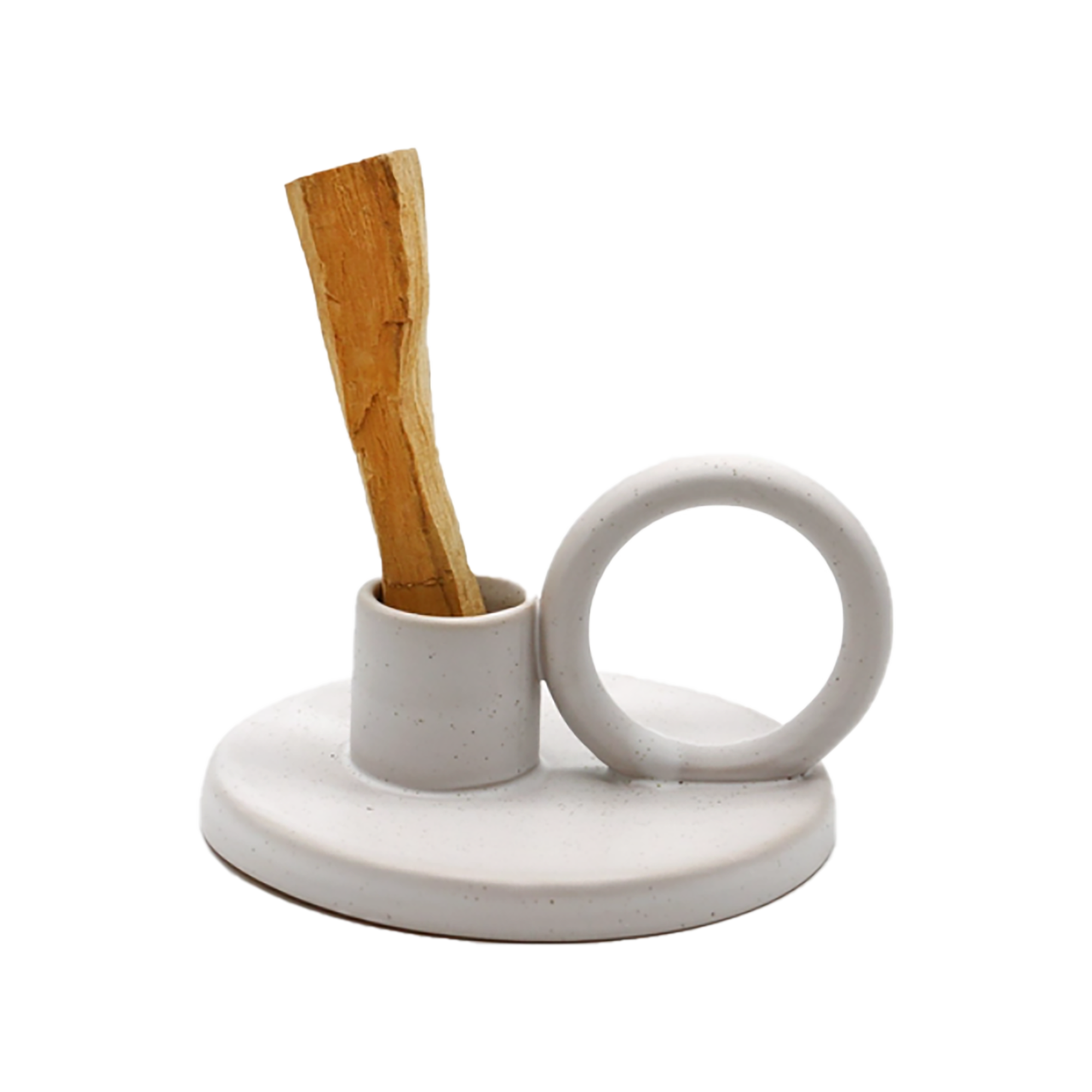 Pilar Ceramic Palo Santo & Candle Holder