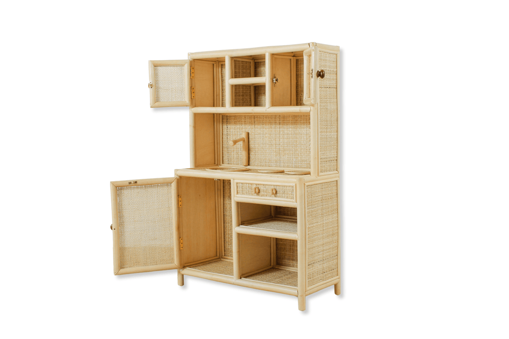 Rattan Montessori Play Kitchen