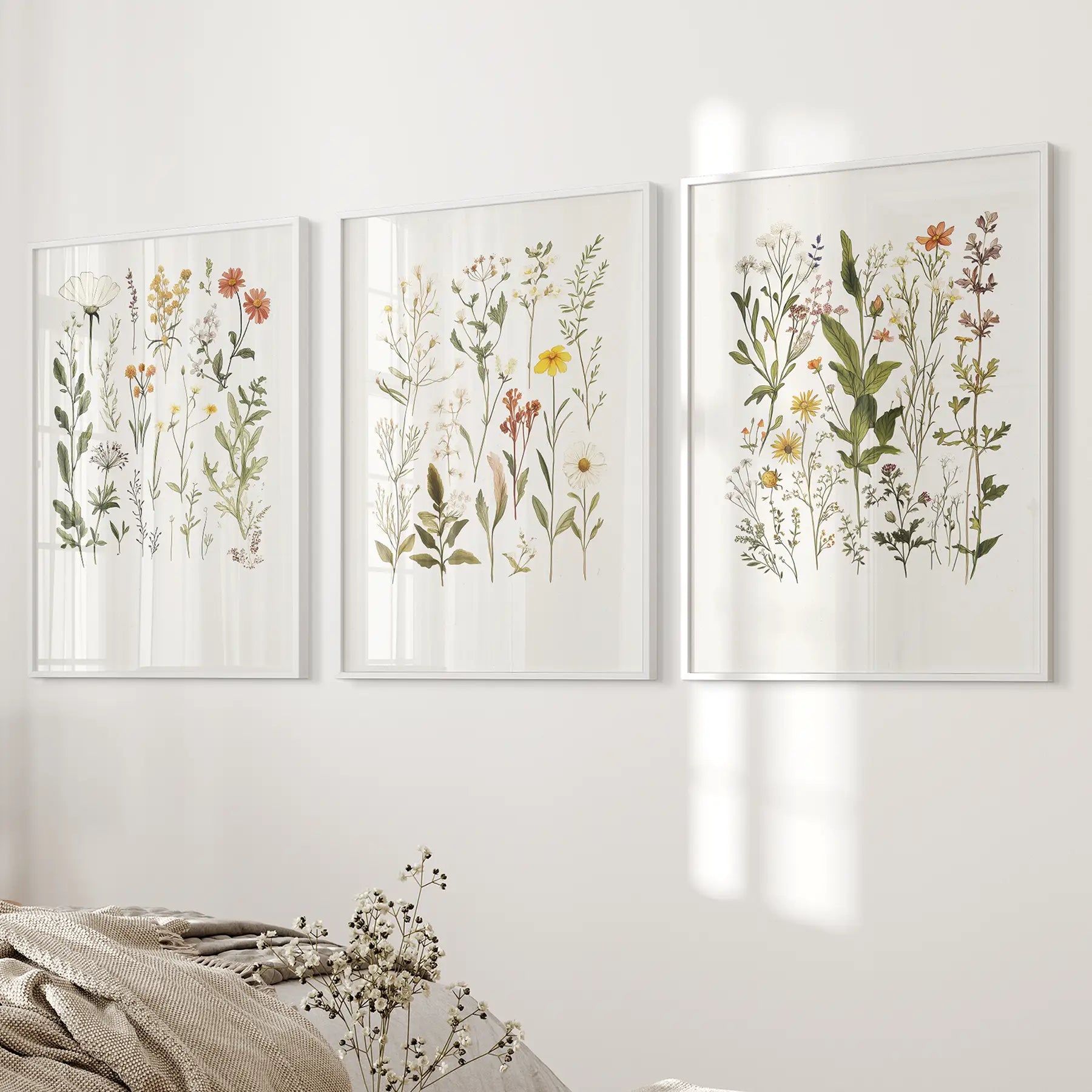 Wildflower Nursery Wall Art Set