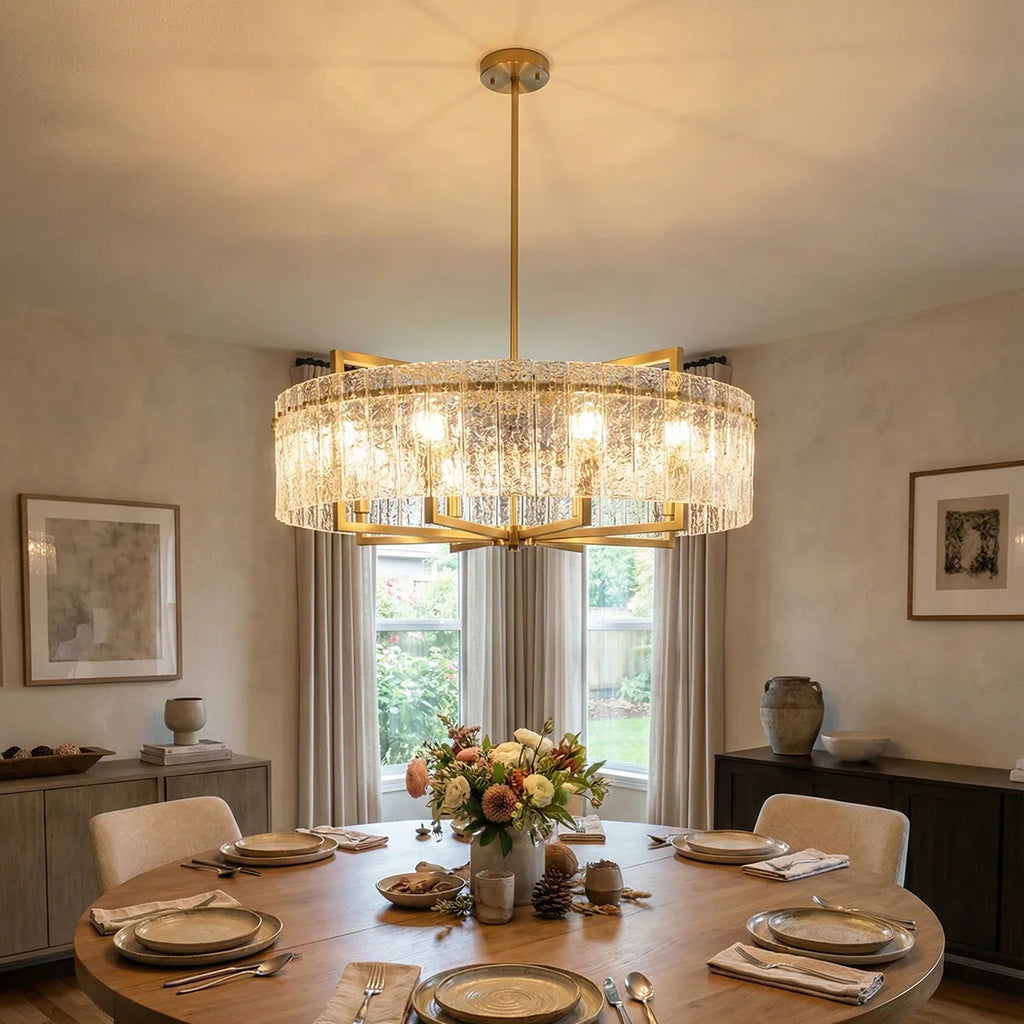 Glass Blossom Branch Chandelier
