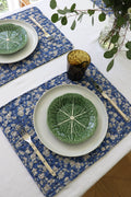 Blue Floral Quilted Placemats