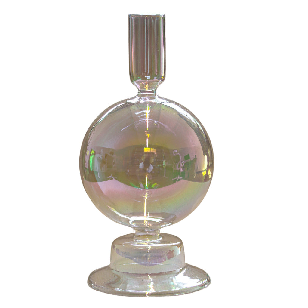 Rainbow Prism Bauble Candle Holders - Pair