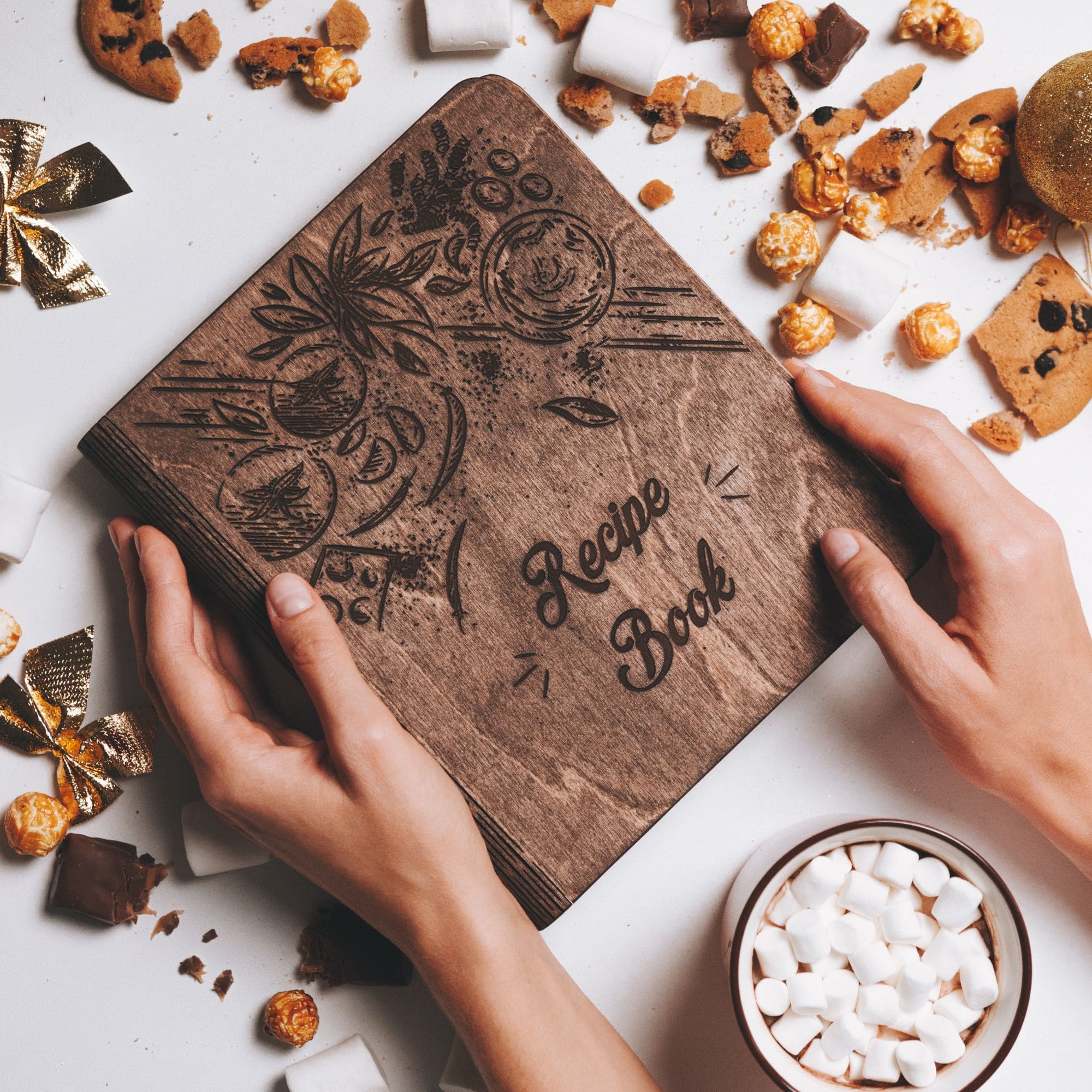 Wooden Recipe Book – Tomatoes Theme (B2B)