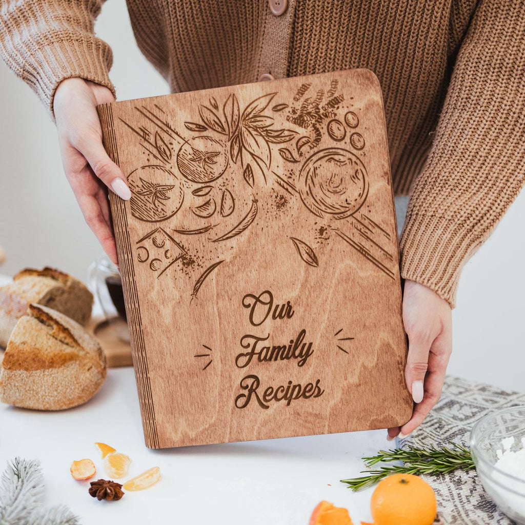 Wooden Recipe Book – Tomatoes Theme (B2B)