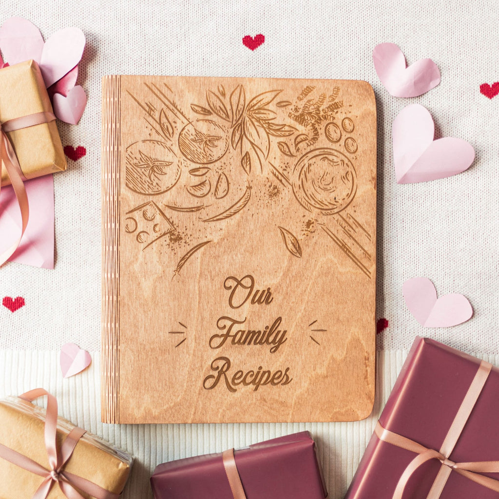 Wooden Recipe Book – Tomatoes Theme (B2B)