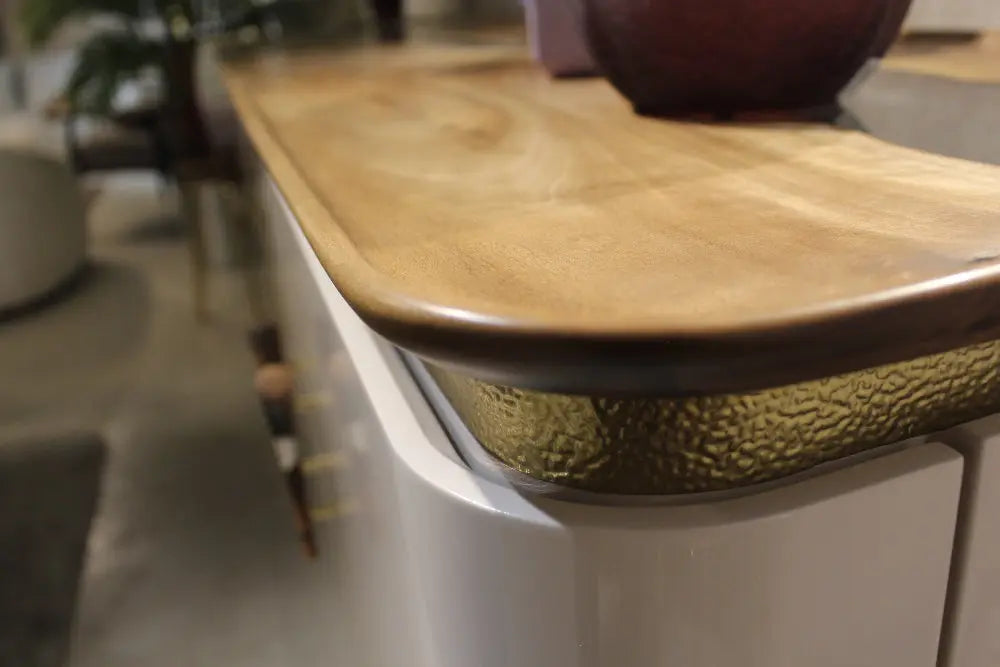 Ivory Walnut & Resin Credenza