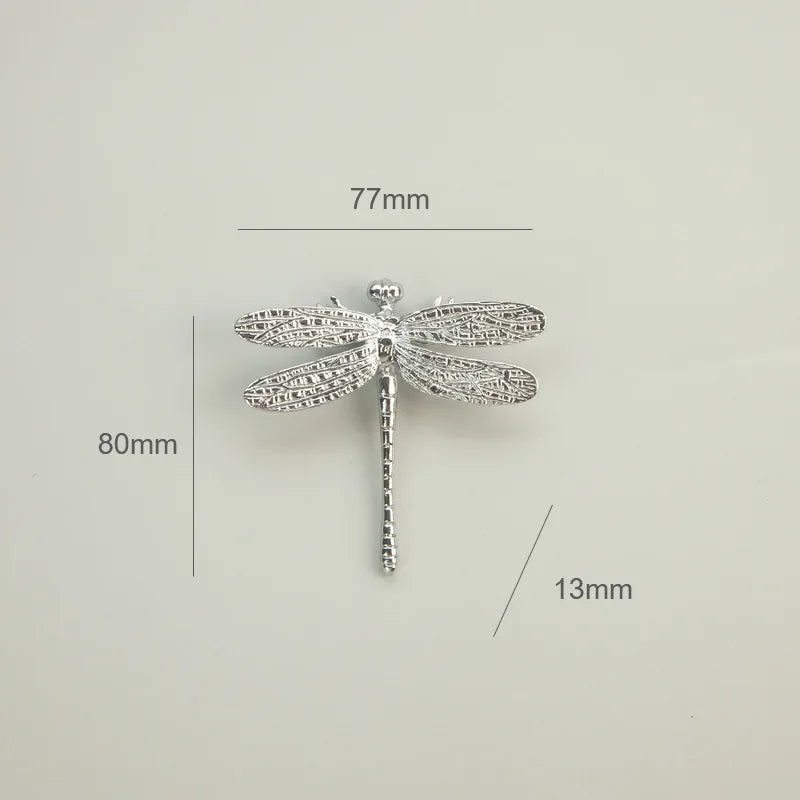 Brass Dragonfly Cabinet Pull
