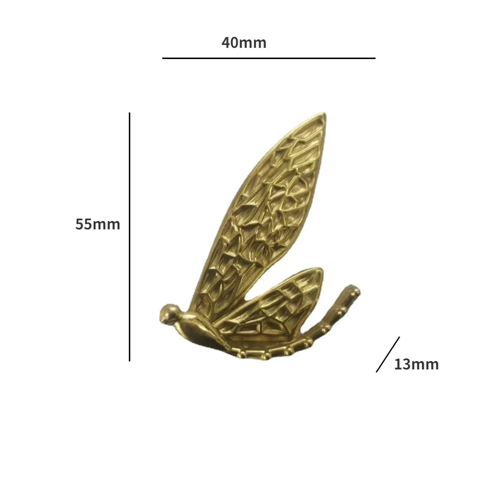 Brass Dragonfly Cabinet Pull