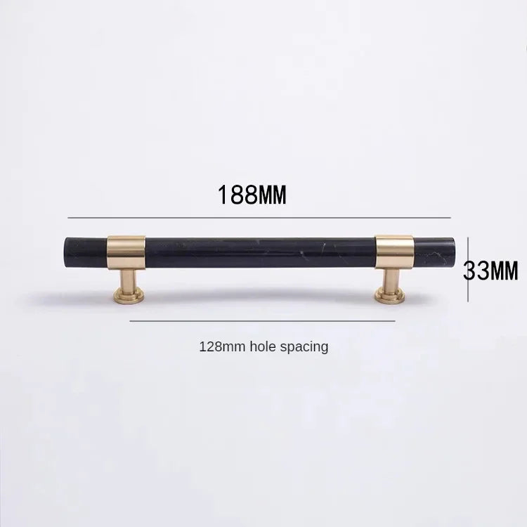 Marble & Brass Cabinet Pulls and Knobs