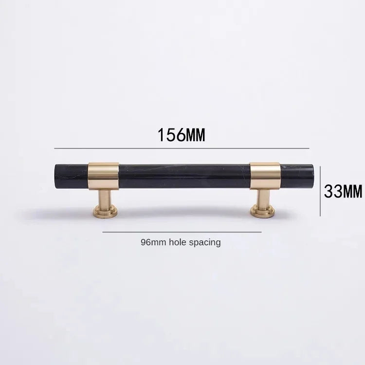 Marble & Brass Cabinet Pulls and Knobs