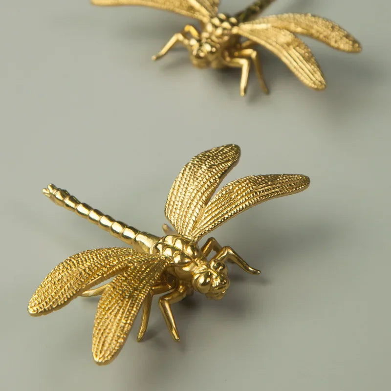 Brass Dragonfly Cabinet Pull