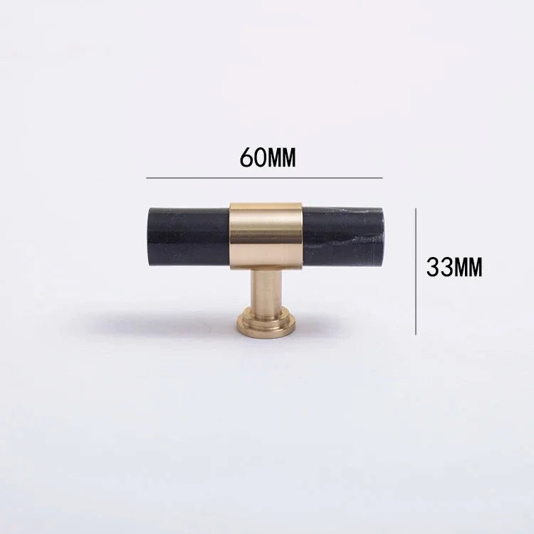 Marble & Brass Cabinet Pulls and Knobs
