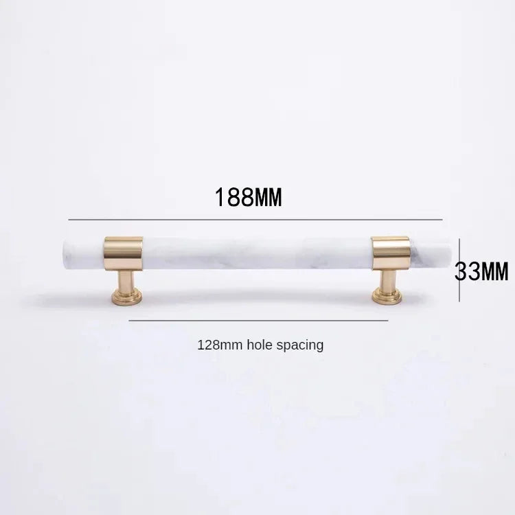 Marble & Brass Cabinet Pulls and Knobs
