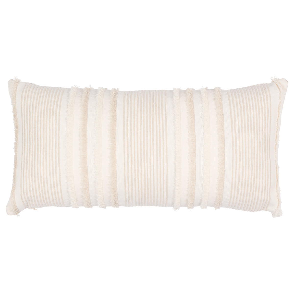 Billy Embroidered Pillow Cover in Natural, Indoor Outdoor Pillow - Schumacher Textiles