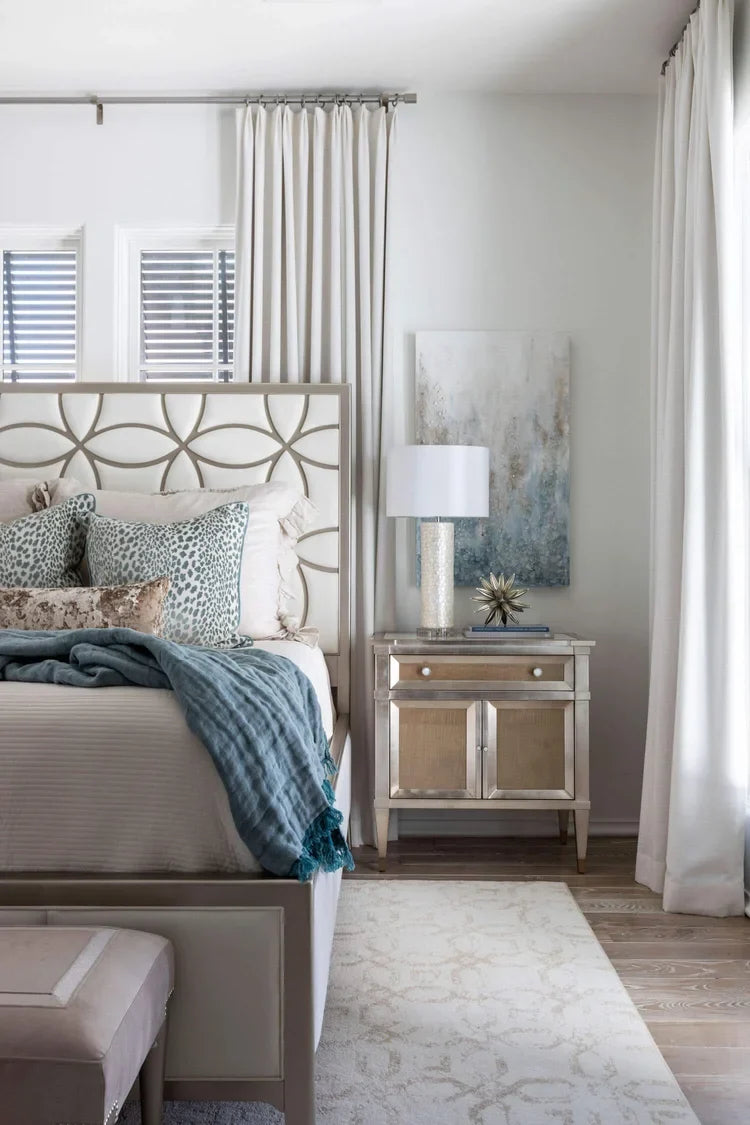 Spotted Velvet Pillow Cover in Marine