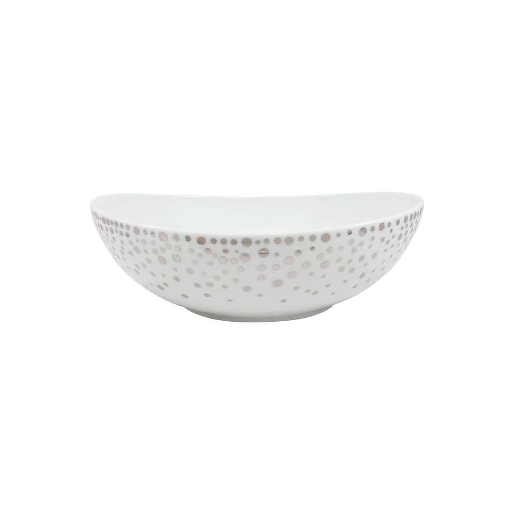 Silver Rain Large Salad Bowl