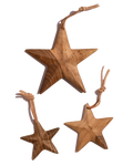 Walnut Star Ornament