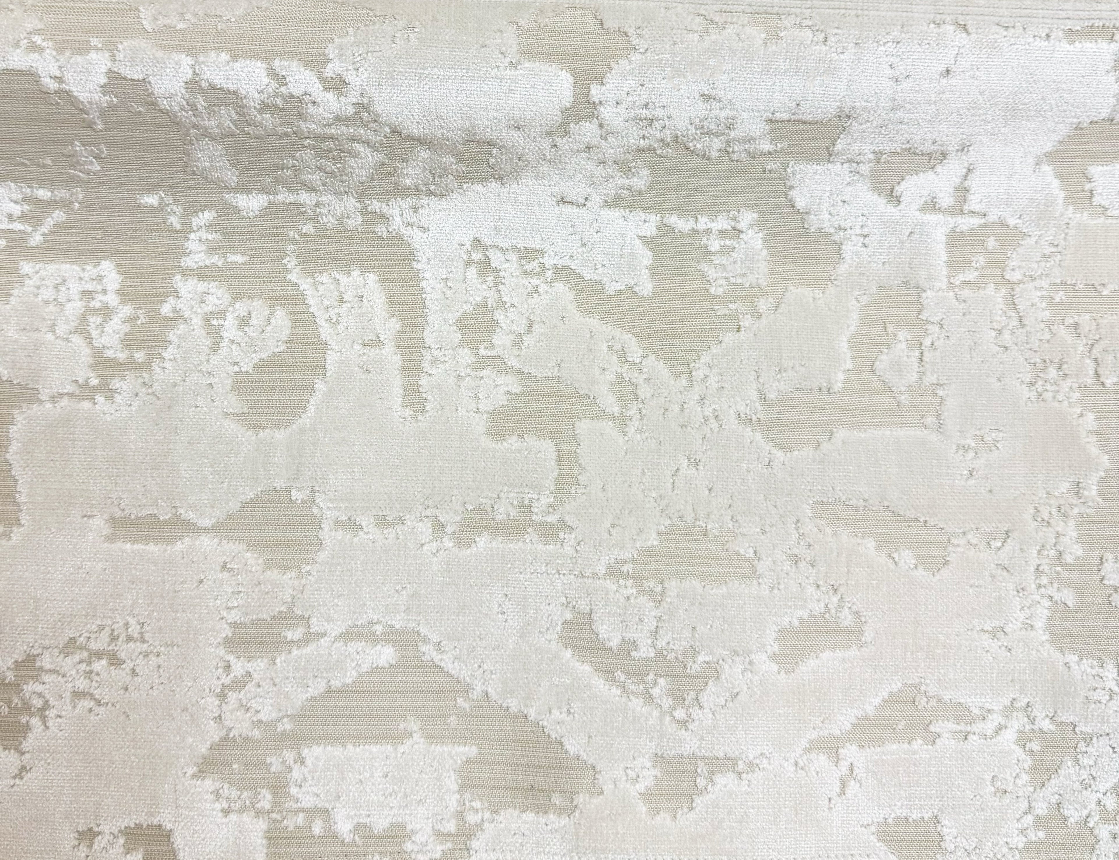 STELLA - ABSTRACT CUT VELVET UPHOLSTERY FABRIC BY THE YARD