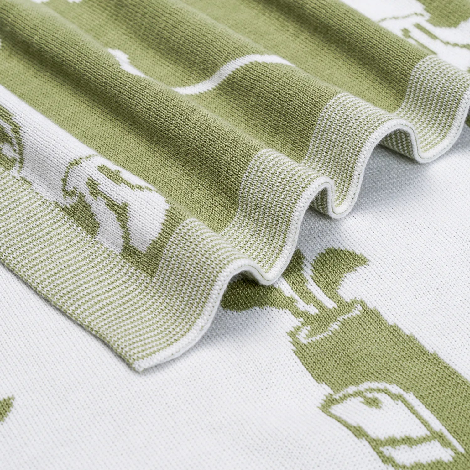 Golf Jacquard Knit Baby Blanket