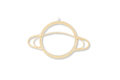 Natural Rattan Saturn Mirror