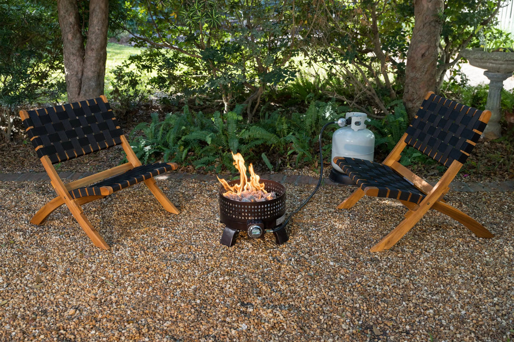 Sava Indoor-Outdoor Folding Chair in Black Webbing