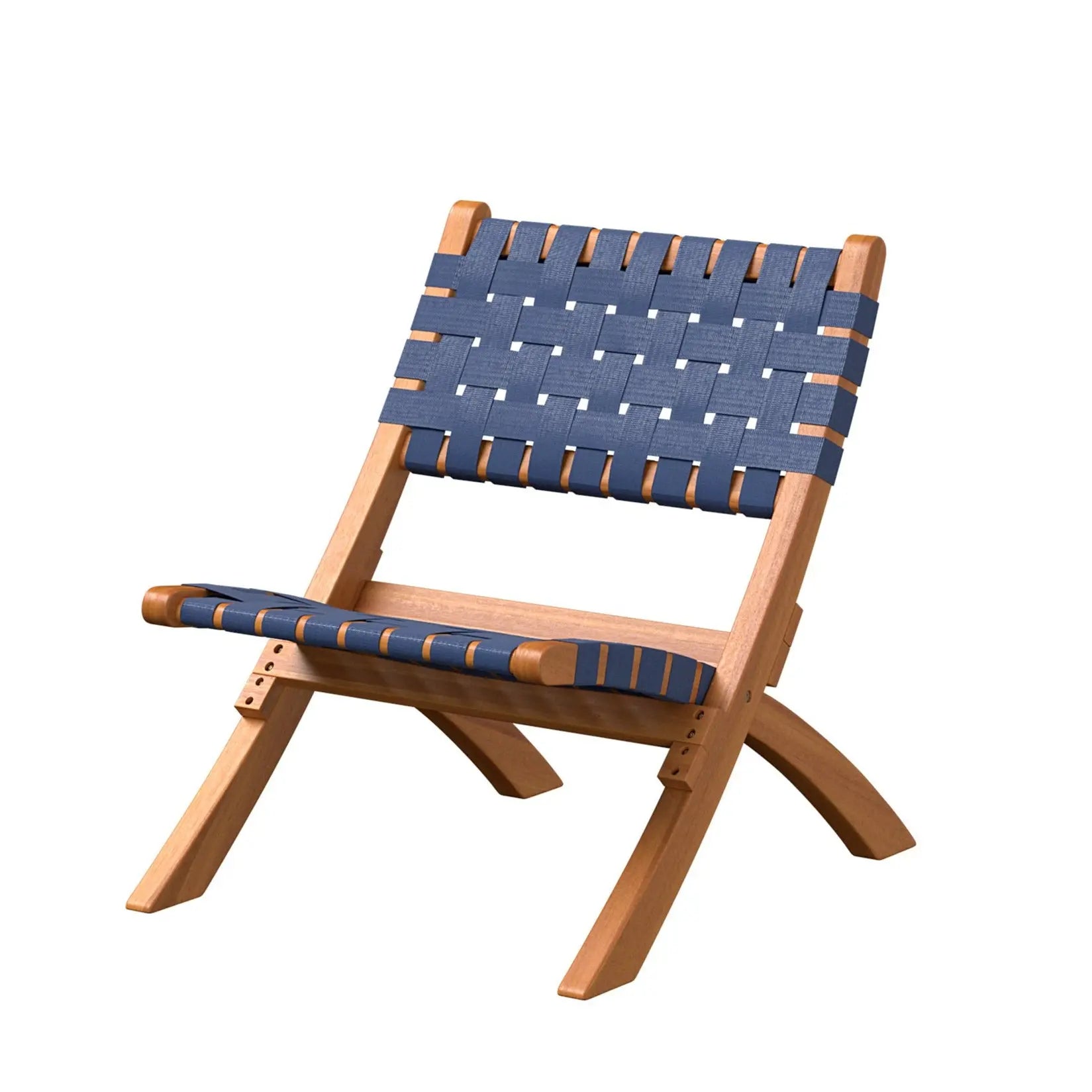 Sava Folding Outdoor Chair, Navy Blue