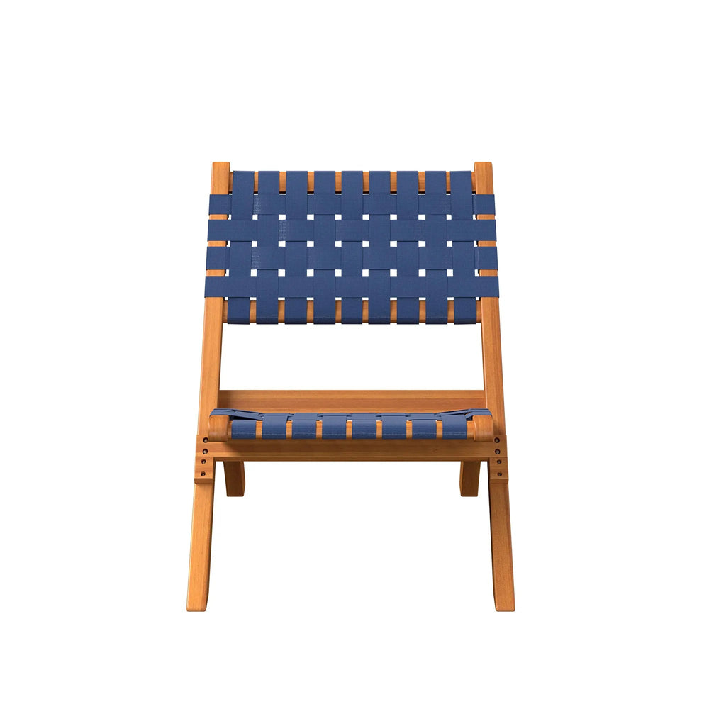 Sava Folding Outdoor Chair, Navy Blue