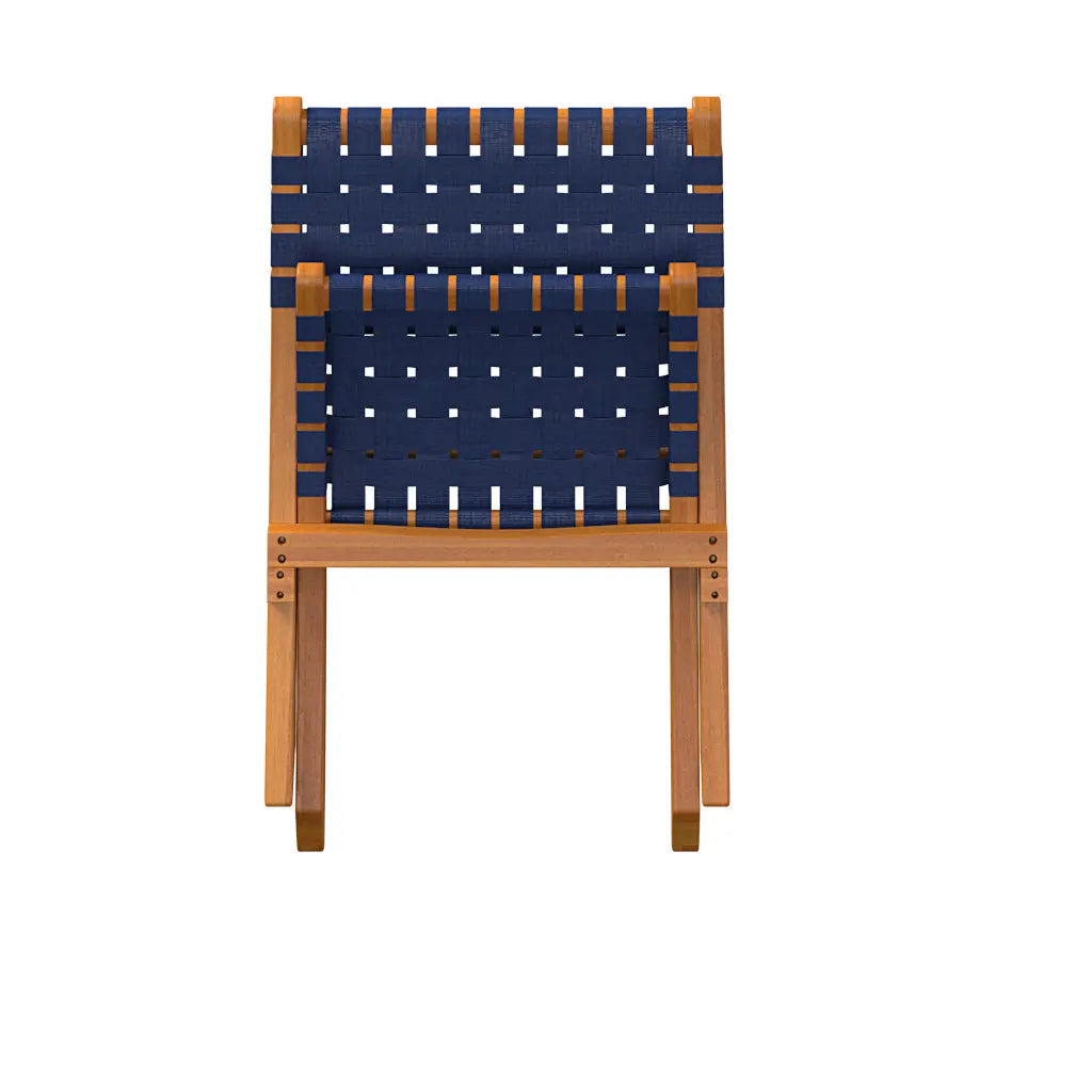 Sava Folding Outdoor Chair, Navy Blue