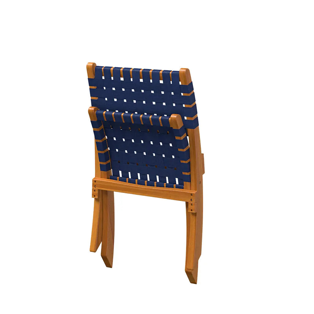 Sava Folding Outdoor Chair, Navy Blue
