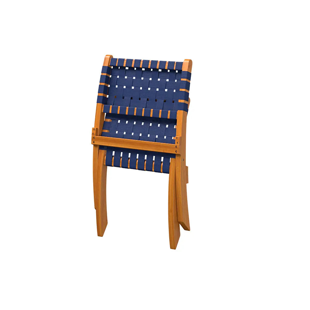 Sava Folding Outdoor Chair, Navy Blue